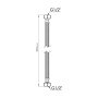 Шланг для води Thermo Alliance Standart 50 см NYLON 1/2"x1/2" ВВ TAS387W50