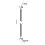 Шланг для води Thermo Alliance Standart 80 см NYLON 1/2"x1/2" ВВ TAS387W80