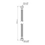 Шланг для води Thermo Alliance Standart 100 см NYLON 1/2"x1/2" ВВ TAS387W100