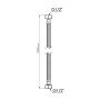 Шланг для води Thermo Alliance Standart 120 см NYLON 1/2"x1/2" ВВ TAS387W120