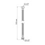 Шланг для води Thermo Alliance Standart 50 см NYLON 1/2"x1/2" ВЗ TAS388W50