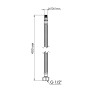 Шланг для підключення змішувача Thermo Alliance Standart (пара) 40 см NYLON M10x1/2"В TAS386W40