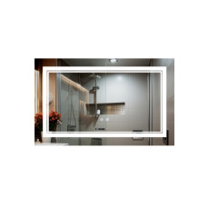 Дзеркало Qtap Cardinal 1200х800 з LED-підсвічуванням Touch, з антизапотіванням, з димером, рег. темп. кольору (3000-6500K) QT0478C12080