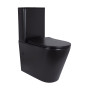 Унітаз підлоговий Qtap Scorpio Ultra Quiet безобідковий з сидінням Soft-close MATT BLACK QT14226088AMB