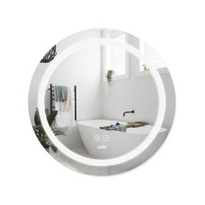 Дзеркало Lidz Aria R800 з LED-підсвічуванням Touch, з антизапотіванням, з димером, рег. яскравості LD78LR800