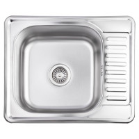 Кухонна мийка Brinex 5848 0,8 мм Micro Decor (BRIN5848MDEC08)