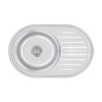 Кухонна мийка Brinex 7750 0,8 мм Satin (BRIN7750SAT08)
