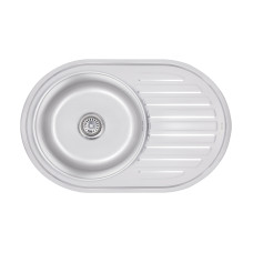 Кухонна мийка Brinex 7750 0,8 мм Satin (BRIN7750SAT08)