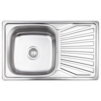 Кухонна мийка Brinex 7848 0,8 мм Satin (BRIN7848SAT08)