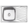 Кухонна мийка Brinex 7848 0,8 мм Satin (BRIN7848SAT08)