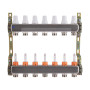 Колектор з витратомірами (нерж.) 3/4" х7 Icma № К073