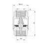 Зворотний клапан Thermo Alliance Forte 3/4"ВВ нікель із латунним штоком TAF240W20