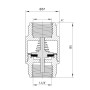 Зворотний клапан Thermo Alliance Forte 1 1/4"ВВ нікель із латунним штоком TAF240W32