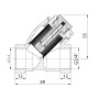 Фільтр грубої очистки Thermo Alliance Forte для води 3/4"ВВ косий з магнітом TAF126MW20