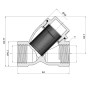 Фільтр грубої очистки Thermo Alliance Forte 1"ВВ нікель для води косий TAF124W25