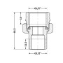 Згін-американка Thermo Alliance Standart 1/2"ВЗ нікель, прямий TAS190W15