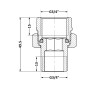 Згін-американка Thermo Alliance Standart 3/4"ВЗ нікель, прямий TAS190W20