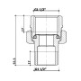 Згін-американка Thermo Alliance Standart 1 1/2"ВЗ нікель, прямий TAS190W40