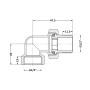 Згін-американка Thermo Alliance Standart 1/2"ВЗ нікель, кутовий TAS191W15