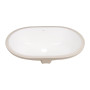 Комплект Qtap Stork: Раковина врізна овальна 560x395x195 мм White + Донний клапан PU02O