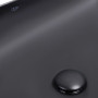 Комплект Qtap Robin: Раковина накладна прамокутна 610x400x145 мм Matt Black + Донний клапан PU03