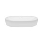 Комплект Qtap Scorpio: Раковина накладна овальна 610x400x120 мм White + Донний клапан PU02