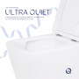 Унітаз підвісний Qtap Crow безобідковий з сідінням Soft-close QT05335170W