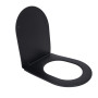 Qtap Сидіння для унітаза (Scorpio New) 460x362x50 мм, Matt Black, з мікроліфтом, Slim Duroplast, Quick Release QT99SC5502MB