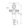 Фільтр самопромивний Thermo Alliance Standart 3/4" тонкого очищення, пластикова колба TAS128W20
