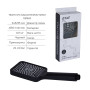 Комплект змішувачів для ванни Qtap Nihonto Black Matt QTNH3022101DCB+QTNH1022101CB з лійкою, шлангом та кронштейном