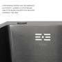 Готове рішення для кухні: Lidz Handmade H6350BR Мийка інтегрована крило зправа Brushed Black PVD+Lidz Aria 015F Змішувач для кухні (k35) Black