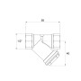 Фільтр косий грубої очистки 1/2"в д/труб №50 Icma