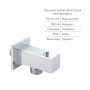 Комплект для душу Qtap Chrome: Змішувач QTNAM6225102NC + Лійки (QTRUC125CRM45954,QTHLA107CRM45784) + Шланг QTHADPVC200C + Підключення QTCRMBH130