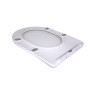 Сидіння для унітаза підлогового (Vlasta) 560×363×30 мм, White, з мікроліфтом, Slim Duroplast, Quick Release QT28228300W3 Qtap