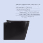 Комплект Qtap Tern Matt Black 2 в 1: унітаз підвісний Ultra Quiet QT17332303ASMB + біде підвісне QT1755052FMB