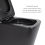 Комплект Qtap Tern Matt Black 2 в 1: унітаз підвісний Ultra Quiet QT17332303ASMB + біде підвісне QT1755052FMB