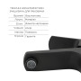 Комплект змішувачів Qtap Capricorn: Душова система QTCAP53103KNB + Змішувач для раковини QTLIPNO1023101CB