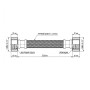 Шланг для води Thermo Alliance Forte D10 (посилений) 30 см NYLON 1/2"x1/2" ВВ TAF383W30