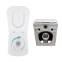 Акційний набір: Унітаз підвісний Jay Ultra Quiet QT07335177W 485х360х320 + Tern Ultra Quiet QT17332303ASW 490x365x325