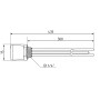 ТЕН з термостатом Galmet GE, 3 кВт, 230 В - 5/4" (1 1/4") (100-140 л) (41030001)