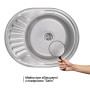 Кухонна мийка Brinex 5745 0,8 мм Satin (BRIN5745SAT08)