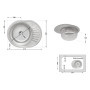 Кухонна мийка Brinex 5745 0,8 мм Micro Decor (BRIN5745MDEC0)