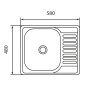 Кухонна мийка Brinex 5848 0,8 мм Micro Decor (BRIN5848MDEC08)