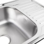 Кухонна мийка Brinex 7848 0,8 мм Micro Decor (BRIN7848MDEC08)