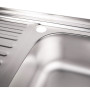 Кухонна мийка Brinex 5080-R 0,8 мм Satin (BRIN5080RSAT06)