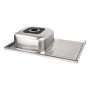 Кухонна мийка Brinex 5080-R 0,8 мм Satin (BRIN5080RSAT06)