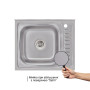 Кухонна мийка Brinex 6050-L 0,6 мм Satin (BRIN6050LSAT06)