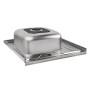 Кухонна мийка Brinex 6060-L 0,6 мм Satin (BRIN6060LSAT06)