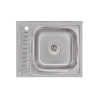 Кухонна мийка Brinex 6050-R 0,6 мм Satin (BRIN6050RSAT06)