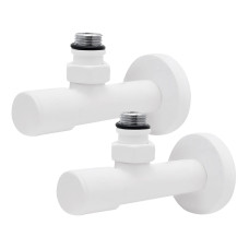 Комплект кранів Thermo Alliance Standart 1/2" З для рушникосушарки кутовий білий SF395W15W